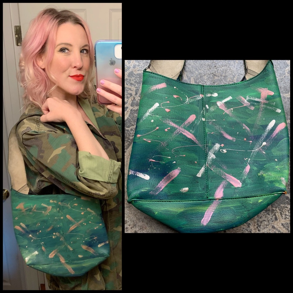 Rad, MONDANI, painted satchel!!